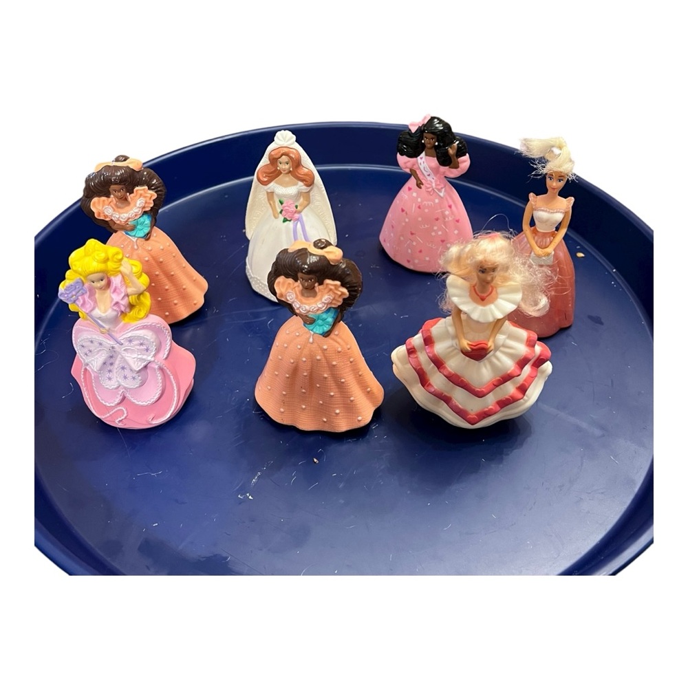 Happy Meal Barbies Vintage Wedding Princess Toys Used Condition Doll Lot